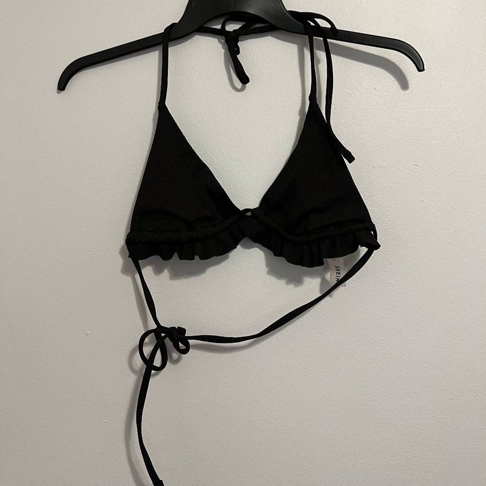 Black and Blue Bathing Suit Tops (2)